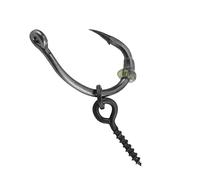 ERYUE 30 Pièces Ronnie Rig Crochet Appât Bouchon Terminal Ensemble de Matériel Facile à Utiliser pour la Pêche à la Carpe Crochet Bouchon Amateurs Matériel de qualité 6# pour Accessoire Pêche Carpe