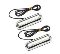 ERYUE 42 LED MARIN LED LED LEDS SURWATER, 1500 Lm Super Bright Boat Light avec Joint Imperméable IP68, Grand Angle de 120 °, 10-30V DC pour Bateau en Yacht, Boîtier en Acier Inoxydable (Éclairage