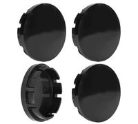ERYUE 56 Mm 4pcs Centre de Roue de Voiture Capes de Moyeu de Moyeu Noires Abs, Robuste Pulvérisation Brillante, Ajustement sécurisé pour Le Soleil et Résistant à L'âge, Empêcher la