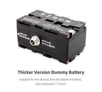 ERYUE Adaptateur de Batterie Factice D-Tap vers NP-F550/570/770/970, Alimentation Stable avec Sortie de Type C pour Moniteur Terrain, Lumière LED, Transmission Vidéo, Production Films (Câble D-Tap