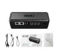 ERYUE Alimentation Intelligente UPS à Courant Continu 18 W pour Contrôle D'accès de Commutateur de Terminal Réseau Optique, Source d'alimentation sans Interruption 10 400 MAh pour Un Usage (S)