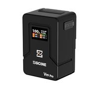 ERYUE Batterie V Lock Haute capacité 94,72 Wh, Batterie à Montage en V avec écran LCD pour Moniteurs de Caméra et Lumières Vidéo LED pour Les Professionnels (Noir)