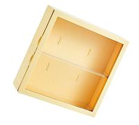 ERYUE Boîte Aveugle Murale, Vitrine de Figurines, Boîte de Rangement Grande capacité pour Figurines, Poupées, Jouets en Vinyle pour la Maison et Le Bureau (Jaune)