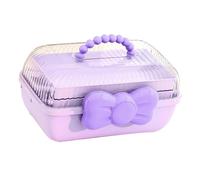 ERYUE Boîte de Rangement D'accessoires pour Cheveux, Garniture Mignonne, Conteneur D'organisation de Bureau à 3 Niveaux pour Jouets D'enfants Filles (Violet)