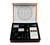ERYUE Boîte d'expérimentation Optique, Kit Optique Physique équipement de Laboratoire Optique concave lentille Convexe Prisme Ensemble boîte d'essai Optique