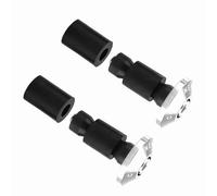 ERYUE Bouchon d'extrémité de Guidon en Aluminium, Capuchons Coulissants de 22 Mm Faciles à Installer pour Tout-terrain, Frais et Durables, Convient à la Plupart Motos (Argent)