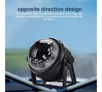 ERYUE Boussole de Voiture Numérique LED de Haute Précision pour Voiture, Bateau, Marine, Militaire, Montage et Fonctionnement Faciles pour la Visualisation Nocturne, Matériau ABS en Noir, Convient