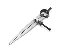 ERYUE Boussole Professionnelle en Cuir et Acier 45# pour Dessiner des Cercles et des Lignes, Dispositif Verrouillage à Ressort, 125 Mm, Amateurs D'artisanat du Cuir (acier 2)