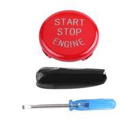 ERYUE Bouton de Démarrage du Moteur de Voiture de Remplacement, ABS, Léger, Comprend le Tournevis et L'argile, ajusté pour, E Disk Bottom (Rouge (e châssis))