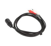 ERYUE Câble Adaptateur 5 Broches DIN Femelle vers 2 Mâle avec Prise Solide pour Lecteur CD, Magnétoscope, DVD 4,9 Pieds - Connexion de Haute qualité pour les Audiophiles et les Amateurs de Musique