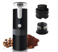 ERYUE Cafetière Expresso électrique Portable Durable - Mini Machine à café Automatique pour Voyage et Camping - Capacité de Tasse de 170 Ml - Acier Inoxydable Noir