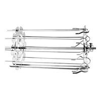 ERYUE Cage de Barbecue en Acier Inoxydable, Brochettes de Rôtissoire, Four à Aiguilles, Machine à Kebab pour le Camping en Plein Air et les Réunions Famille, Accessoires Cuisine (Panneau court 20cm