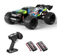 ERYUE Camion télécommandé à Grande Vitesse, 55 Km/h, Moteur sans Balais, Voiture d'escalade pour Enfants, Voiture Tout-Terrain Verte, 3 Batteries (Vert #-2)