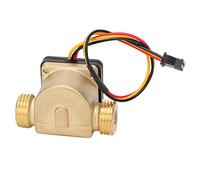 ERYUE Capteur de Débit D'eau en Laiton G1/2 Pouces Haute Performance pour Chauffe-eau, Machine à Cartes de Crédit, Débitmètre à Effet Hall DC 3-24 V pour Distributeurs Automatiques D'eau