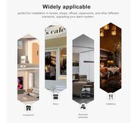 ERYUE Capteur de Porte/fenêtre Intelligent avec Journal D'historique, Parfait pour la sécurité de la Maison, Facile à Installer, Salles Classe/bureaux, ABS Blanc