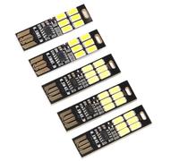 ERYUE Capteur Tactile USB Veilleuse éclairage Doux Mini 6 Bâton de Lampe LED pour Institut de Recherche en Laboratoire, 5 Pièces