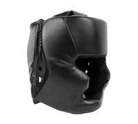 ERYUE Casque de Kickboxing avec Rembourrage en Mousse épaisse pour Entraînement MMA - Casque de Kickboxing Noir/Bleu/Rouge pour Adultes/Enfants - Couvre-Chef Boxe en Cuir PU Arts Martiaux, Fermeture