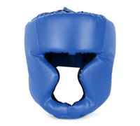 ERYUE Casque de Kickboxing avec Rembourrage en Mousse épaisse pour Entraînement MMA - Casque de Kickboxing Noir/Bleu/Rouge pour Adultes/Enfants - Couvre-Chef Boxe en Cuir PU Arts Martiaux, Fermeture