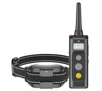 ERYUE Collier de Dressage Anti-aboiement Rechargeable pour Chien, étanche IPX7, avec Télécommande Longue Distance, Collier de Verrouillage sécurité, pour Chiens Petite, Moyenne et Grande Taille, Noir