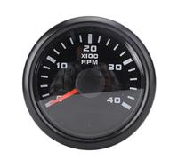 ERYUE Compte-tours Moteur 52 Mm, Rapport de Vitesse Réglable (Black Dial | Taille compacte, rétroéclairage lumineux à sept couleurs, parfait pour les camping-cars et les applications marines