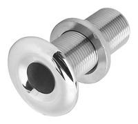 ERYUE Connecteur de Raccord Traversant de Coque, qualité Marine 316, Surface Polie Miroir, chromé MJS022 pour Tuyau de Yacht de Bateau avec Acier Inoxydable, Moulage de Précision, (MJS022-3/4〃)