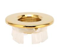 ERYUE Couvercle de Trop-plein D'évier en Laiton Durable, Trou de Rechange Lumineux pour évier Cuisine avec une Bonne Résistance à la Corrosion pour la Décoration Salle Bain (Or)