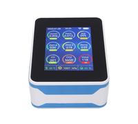 ERYUE Détecteur Intelligent de Pollution de L'air, Technologie Capteur 15 en 1, Analyseur qualité L'air pour la à Distance (Bleu Blanc)