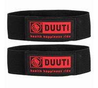 ERYUE DUUTI 2 Pièces Bandes élastiques de Jambe de Vélo Sangle d'ancrage Durable pour Pantalons Cyclisme, Noir/Vert/Rouge, 5.51 * 1.38 Pouces pour Les Sports Plein Air (Noir)