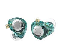 ERYUE Écouteurs Intra-Auriculaires à Double unité Dynamique Magnétique, avec Basses de Choc, Câble Mis à Jour, pour Performances sur Scène, Matériau Métal + Résine (avec Micro)