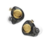 ERYUE Écouteurs Intra-Auriculaires à Double unité Dynamique Magnétique, avec Basses de Choc, Câble Mis à Jour, pour Performances sur Scène, Matériau Métal + Résine (avec Micro)