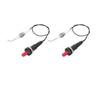 ERYUE Ensemble D'allumeurs de Poêle à Gril, Allumage par étincelle de Type Poussoir Durable pour Cuisine, 2 Ensembles pour Poêle à Gril fileté Universel - Matière Plastique, Distance D'étincelle 3 5