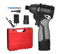 ERYUE Ensemble de Tournevis électriques sans Balais, Jeu de Tournevis D'alimentation sans Fil Rechargeable avec une Vitesse de 3450 Tr/Min et une Torsion de 140 Nm, une Lumière (Plug Eu et 2