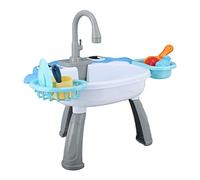 ERYUE Étang de Pêche électrique pour Enfants, Ensemble de Jouets Pêche pour bébé à Bords Souples Le Développement Visuel, L'éducation Précoce des Filles et des Garçons, Jeu Table à Eau en Plastique