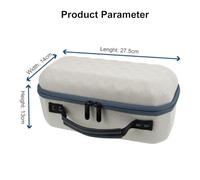 ERYUE Étui Rigide Portable pour Projecteur TheFreestyle, Sac de Transport de Protection pour Projecteur, Télécommande et Accessoires, Pratique Les Voyages/réunions, Matériau EVA Gris