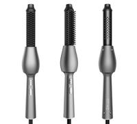 ERYUE Fer à Lisser et Boucler 3 en 1 Peigne Lisseur Thermique PTC Céramique 3 Températures Réglables 160℃-180℃-200℃ Affichage LCD avec Ventilateur et Arrêt Automatique pour Cheveux (Bouchon UE)