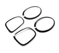 ERYUE Garnitures de Cache de Phare Arrière Noires Brillantes Durables pour F55 F56 F57 One S JCW - Garniture Cadre Feu Arrière élégante pour Cabriolet à 2 Portes - 2 Cache-phares et Cache-feu