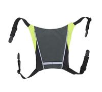 ERYUE Gilet de Course à LED, Panneau Lumineux Détachable Clignotant coloré pour les Sports de Plein Air, 7 Couleurs pour Hommes Femmes Adolescents, Polyester, Noir (Gris)