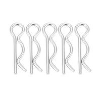 ERYUE Goupilles Fendues en R, Clips de Retenue Durables Plaqués Zinc pour la Fixation, 4 Tailles, 10/20/30/30 Pièces pour les Travailleurs de la Construction (2,5*45 mm (10 pièces))