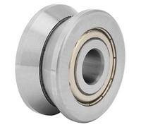 ERYUE Guide de Rouleau de Chenille à Rainure en V, Roulement à Billes scellé LV201ZZ Haute qualité pour les équipements Lourds, les Machines Textiles et équipements électroniques