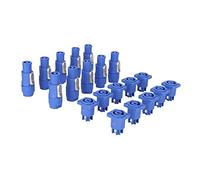 ERYUE Haut-Parleur LED Professionnel à 3 Broches avec Grand écran, Câble d'alimentation pour éclairage de Scène, Prise 250 V, 20 A, Connecteur d'alimentation D'aviation, Faisceau Lumineux de Scène