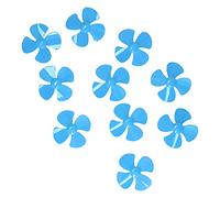 ERYUE Hélice en Plastique à 4 Pales de 60 Mm pour Bateau Jouet à Monter Soi-même, 10 Pièces de Rechange avec Trou 2 Mm pour Les Amateurs Modèles Voitures Télécommandées (Bleu)