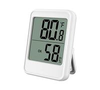 ERYUE Hygromètre Numérique, Grand écran, 3 Méthodes D'installation, Large Plage de Mesure pour Serre Domestique, Cave, Facile à Lire (Tapez 1)