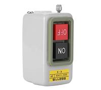 ERYUE Interrupteur à Bouton-Poussoir Marche/arrêt 3P Autobloquant Durable Facile à Câbler pour Le Contrôle du Moteur AC 220 V/380 V BS211B pour Les Travailleurs des Circuits électriques Fer en