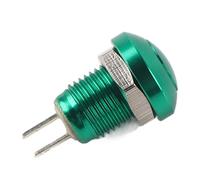 ERYUE Interrupteur de Bouton-poussoir momentané, Alliage D'aluminium de Klaxon de Démarrage de Puissance de Cartouche de Mini-voiture 24V 8 mm. (Vert)