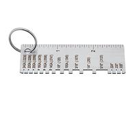 ERYUE Jauge de Soudage en Acier Inoxydable, épaisseur de Tôle Durable pour L'inspection du Soudage, Outil Compact et Léger pour Atelier ou bricoleur.