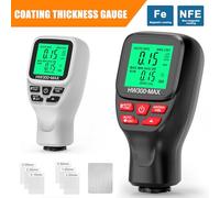 ERYUE Jauge D'épaisseur de Revêtement, Mesures Précises du Placage Métallique, Mesureur D'épaisseur de Peinture pour la Fabrication, L'industrie Chimique, Matériau ABS (Noir)