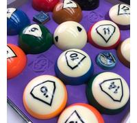 ERYUE Jeu de Boules de Billard, Boules Piscine Taille Réglementaire Polies, Parfaites pour Une Utilisation à la Maison et au Bar, pour Remplacement Table Billard, Matériau en Résine