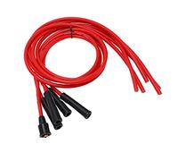 ERYUE Jeu de Fils D'allumage de Voiture en Métal et Silicone Durables 1 M, Fil Bougie D'allumage Haute Performance 8 Mm pour Automobile à 4 Cylindres, Paquet 5 avec Aiguilles, Remplacement Idéal