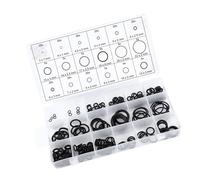 ERYUE Jeu de Joints de Rondelle Joint Torique en Caoutchouc pour la Plomberie Voiture, Kit D'assortiment Caoutchouc Noir 225 Pièces, pour Rondelles Robinet/joint Torique Métrique