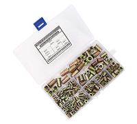 ERYUE Jeu D'écrous de Meubles en Acier au Carbone plaqué Couleur, Liaison Ferme pour Armoires et Lits, 165 Pièces pour Canapés et Armoires